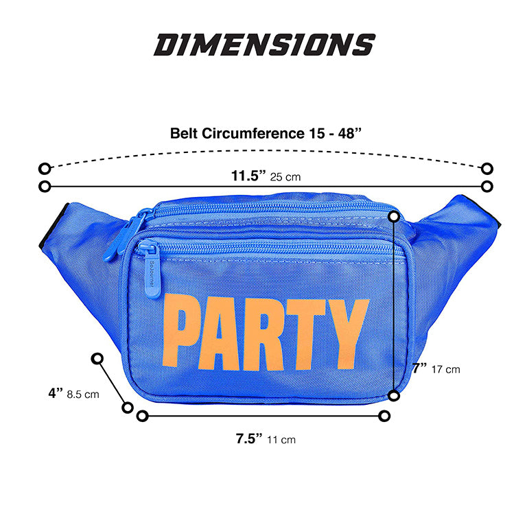 Blue Neon Party Fanny Pack | SoJourner Bags