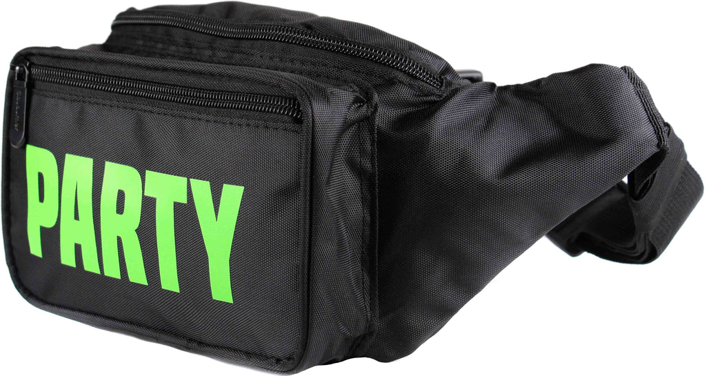 Black Neon Party Fanny Pack | SoJourner Bags