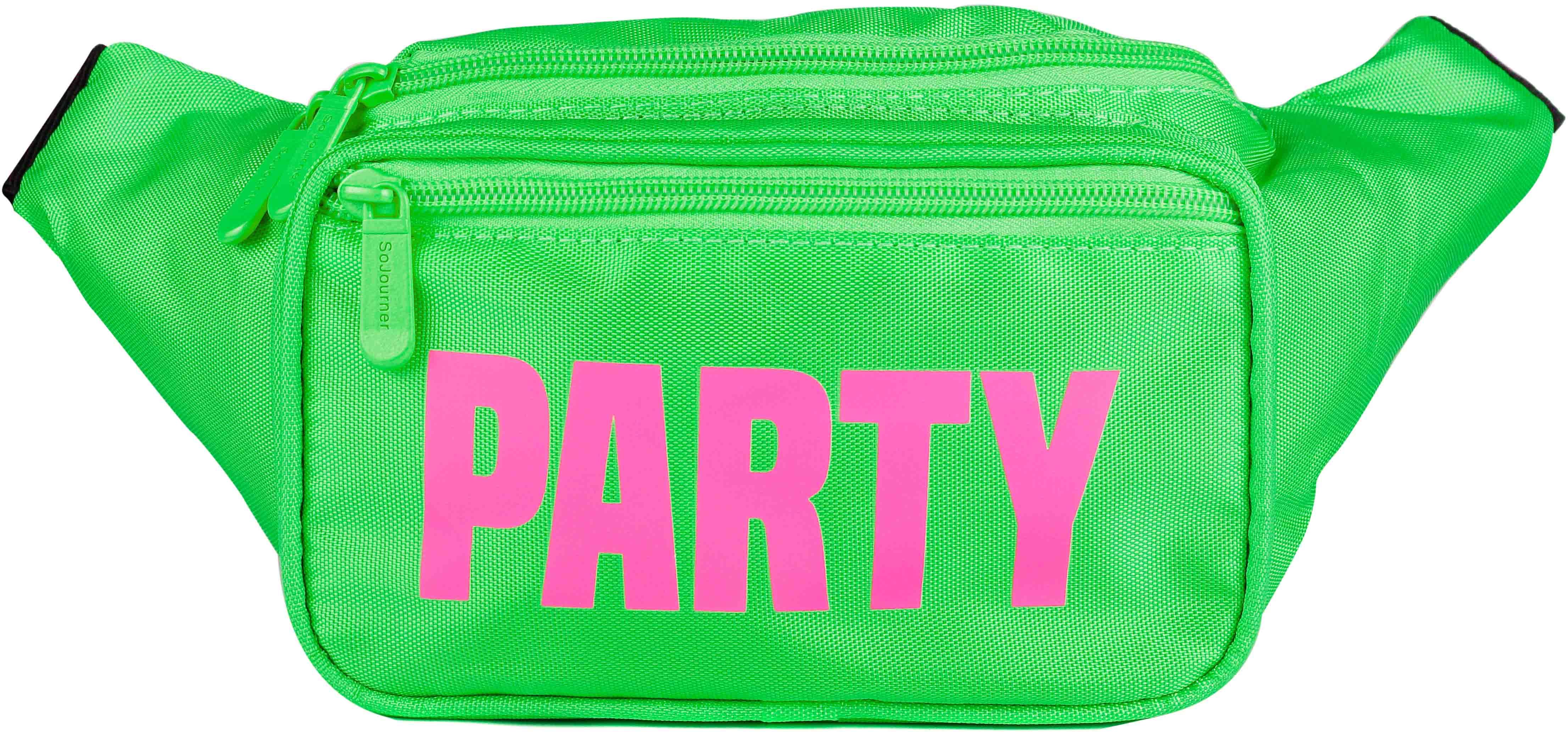 Green Neon Party Fanny Pack | SoJourner Bags