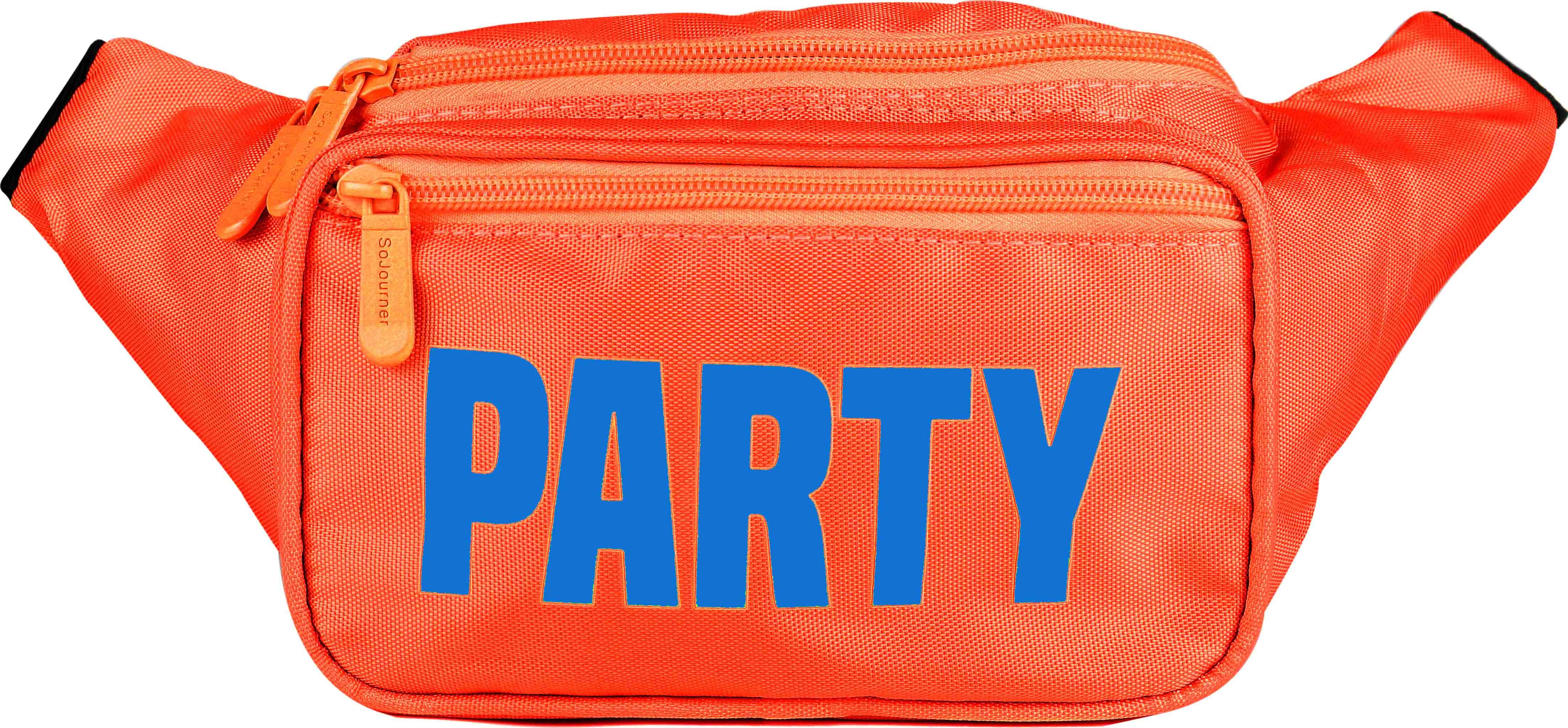 Orange Red Neon Party Fanny Pack | SoJourner Bags