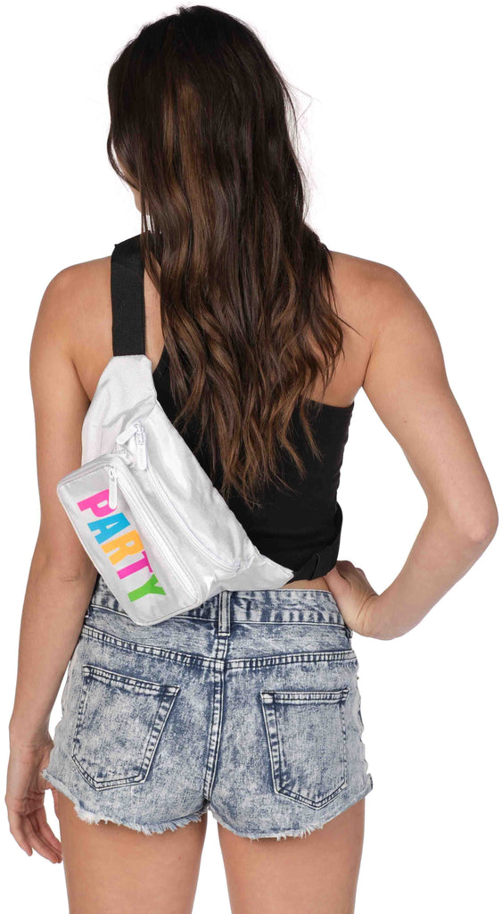 White Neon Party Fanny Pack | SoJourner Bags