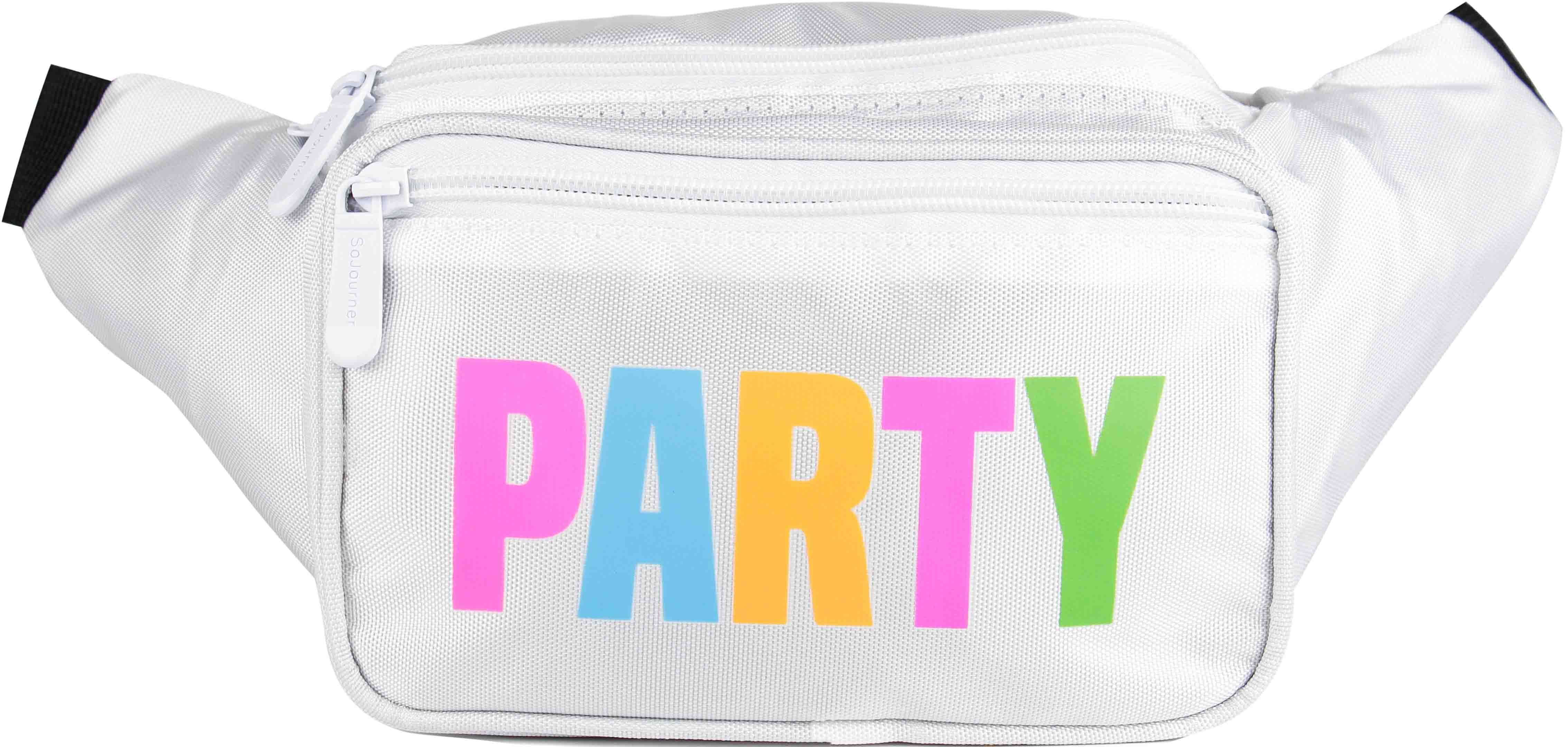 White Neon Party Fanny Pack | SoJourner Bags