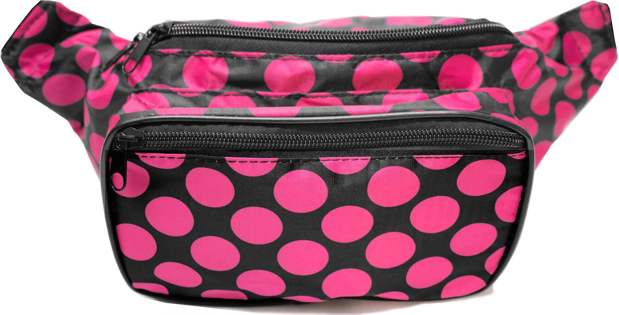 Polka Dot Black & Pink Fanny Pack – SoJourner Bags