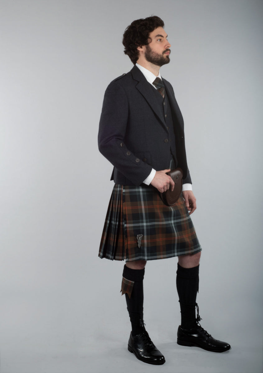 Persevere Weathered Brown Braemar Kilt Outfit Kilt Society™