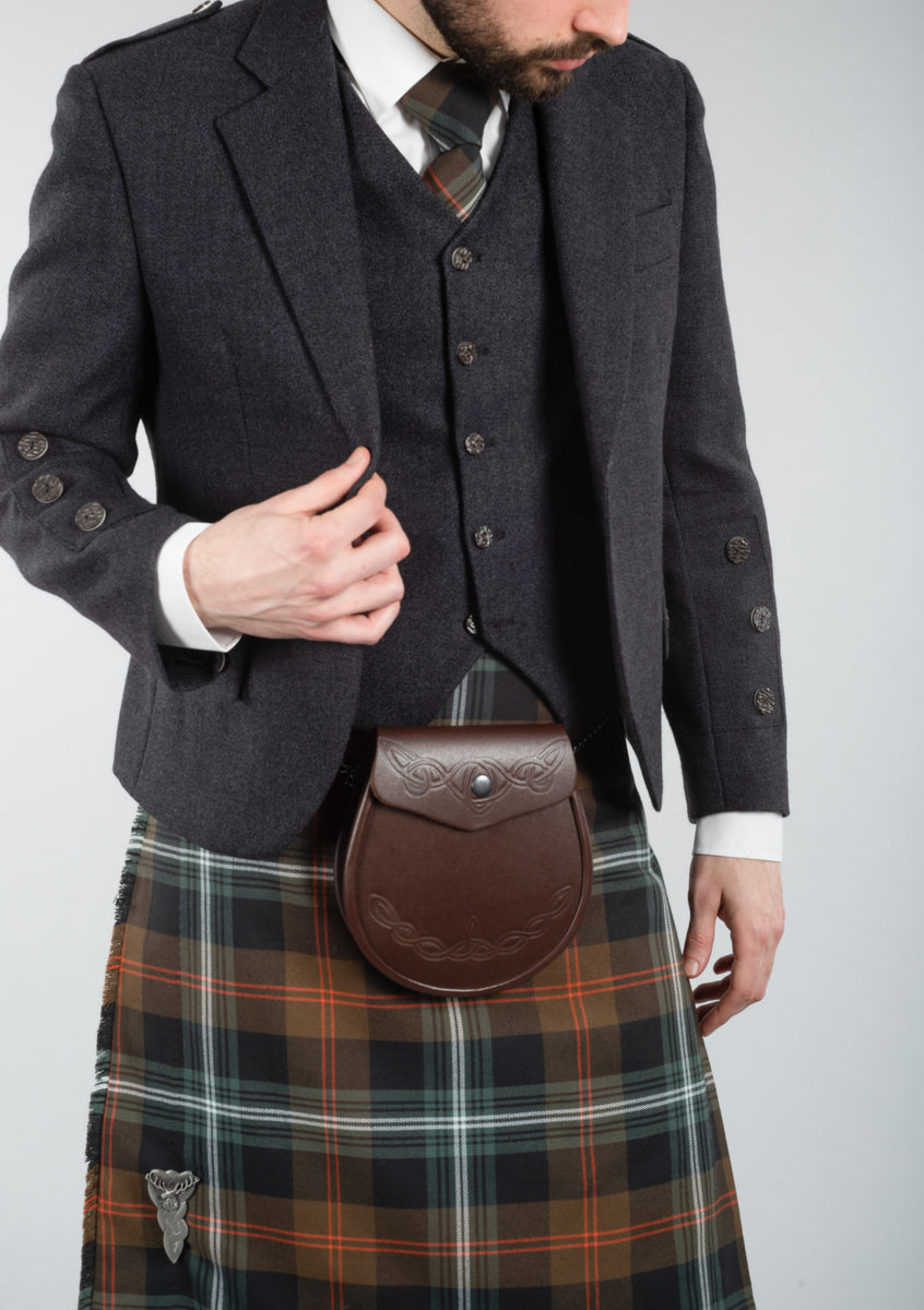 Persevere Weathered Brown Braemar Kilt Outfit Kilt Society™