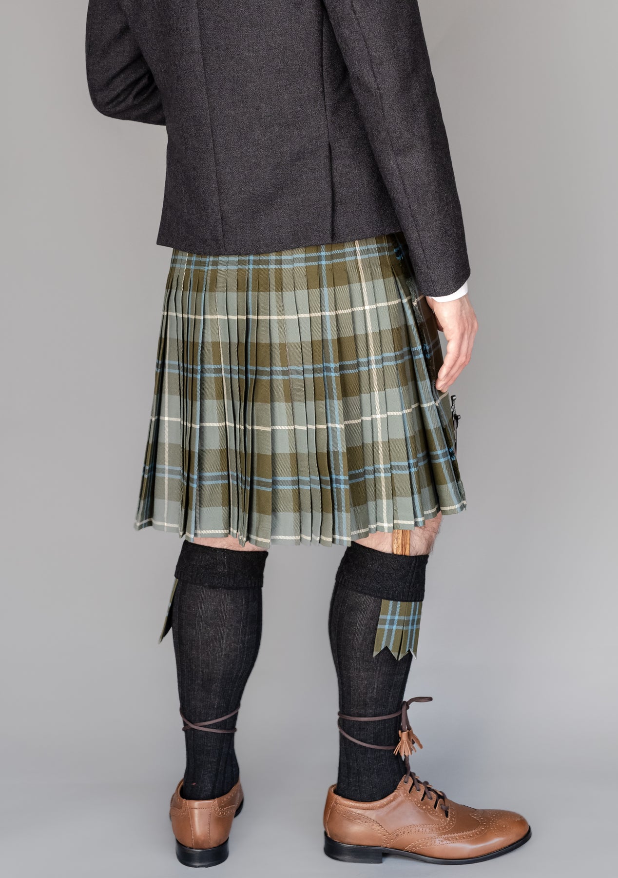 weathered tartan kilts