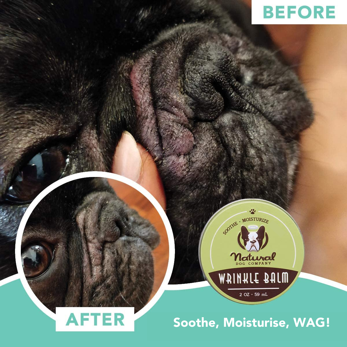 Organic Wrinkle Balm For Dogs | Natural Dog Company UK – Only Dogs Allowed