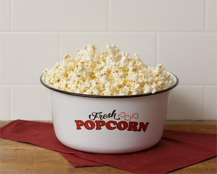 Enamelware Large Popcorn Bowl KC Collections