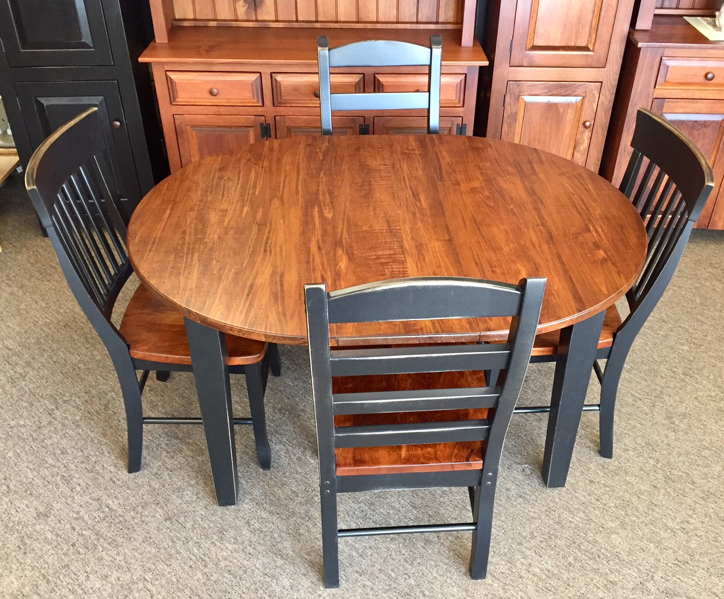 kitchen table round extension set