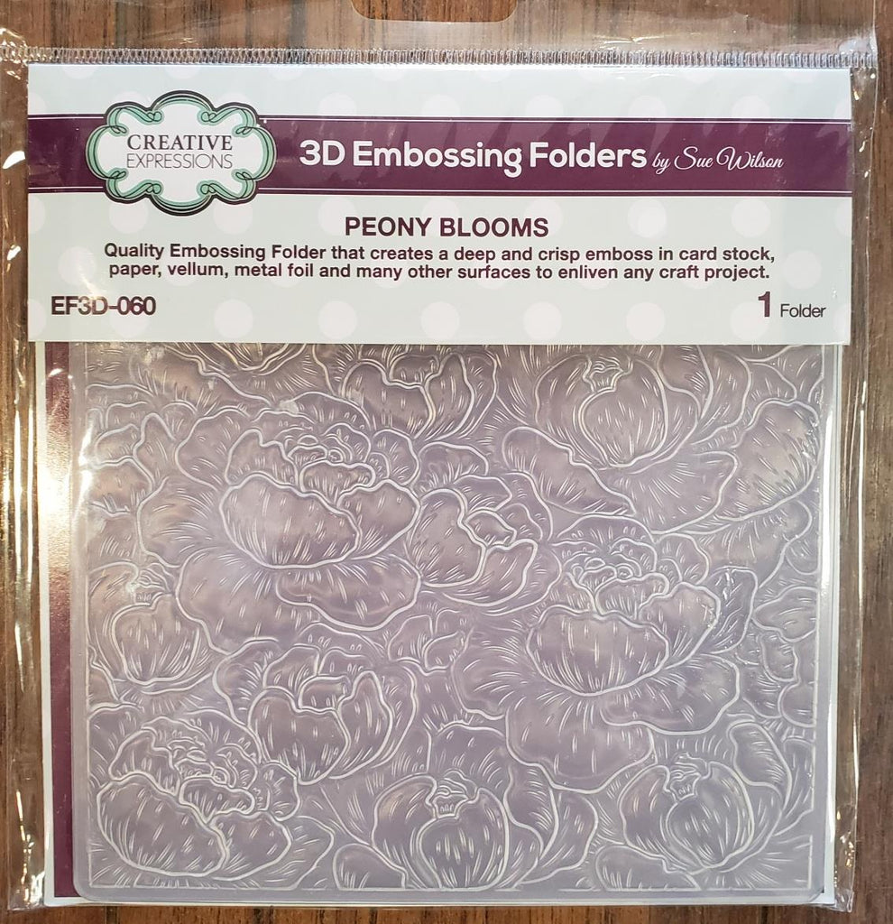 Peony Blooms 3D Embossing Folder – Scrap Addicts