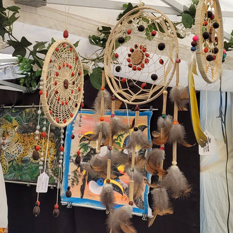 Dreamcatchers from Kukama artisans at Amazon Ecology booth