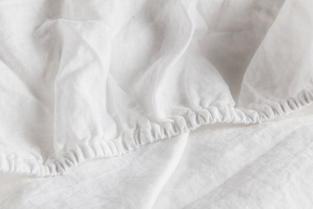 Linen Fitted Sheet - Soft Washed | Saphyr Pure Linen