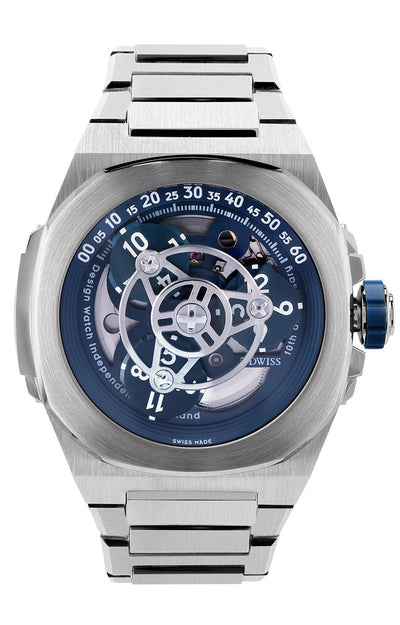 Kronozuri Timepieces wandering hours Kickstarter DWISS-M3W-blue-bracelet_400x