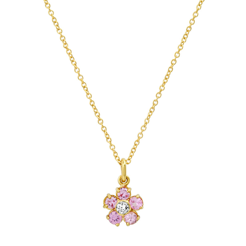 Louis Vuitton Craquantes Pink Sapphire Diamond White Gold Pendant Necklace