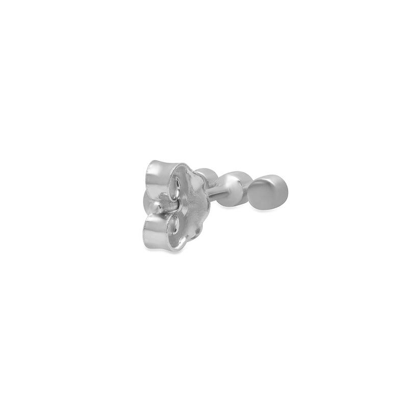 White Gold 3 Diamond Mini Bezel Studs