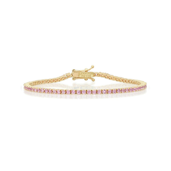 Jennifer Meyer | Pink Sapphire 4 Prong Tennis Bracelet