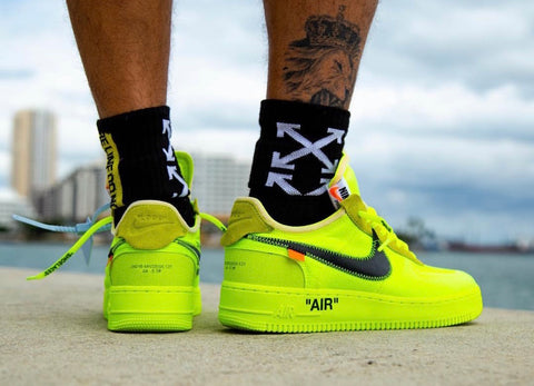 NIKE X OFF-WHITE The 10: Air Force 1 Low 'off-white Volt' Shoes in