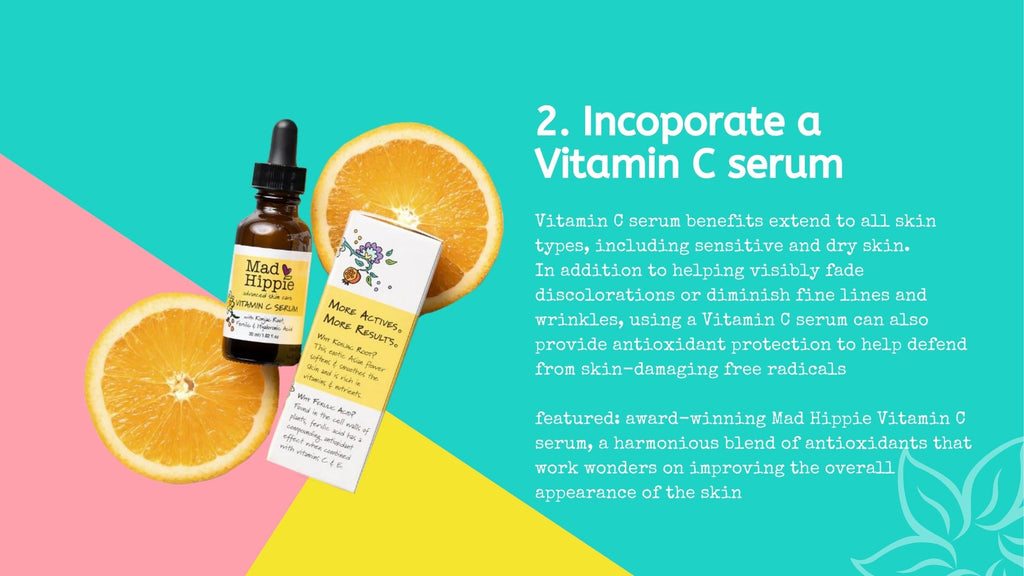 Vitamin c serum helps to improve skin health 