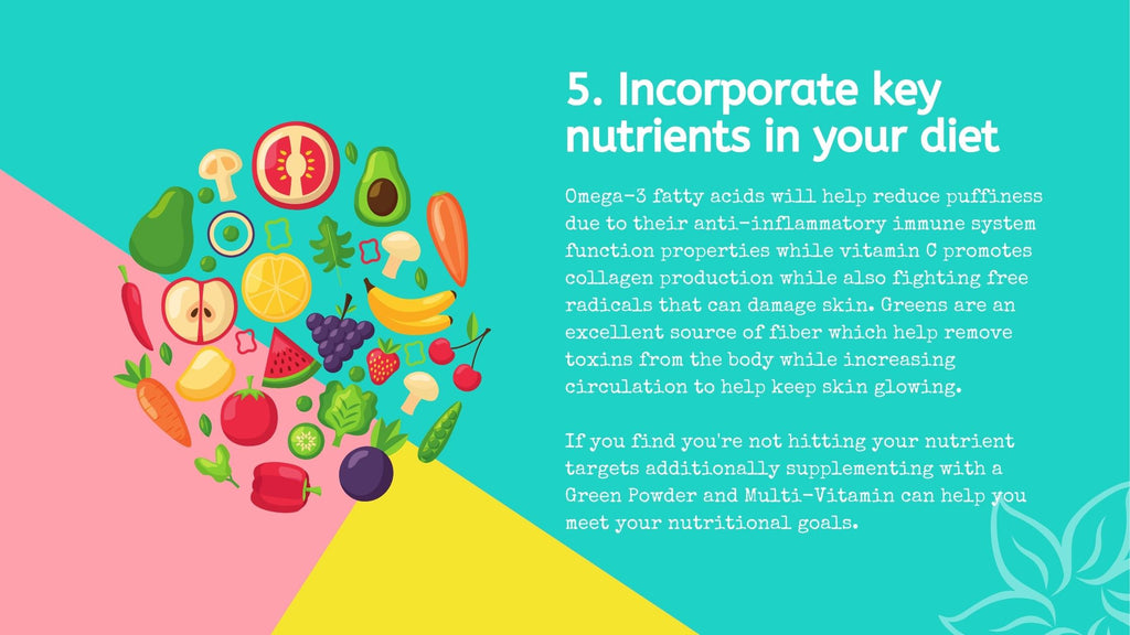 Food nutrients maintain healthy skin 