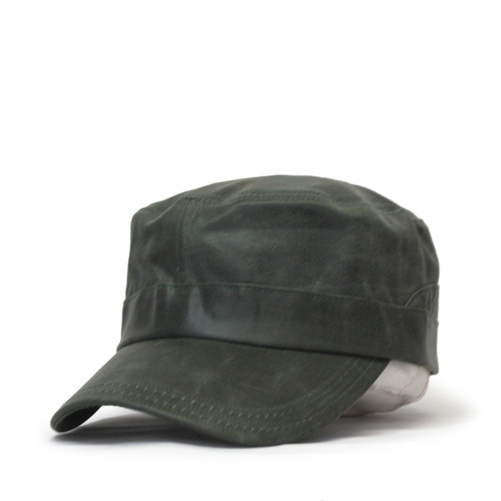 waxed military cap