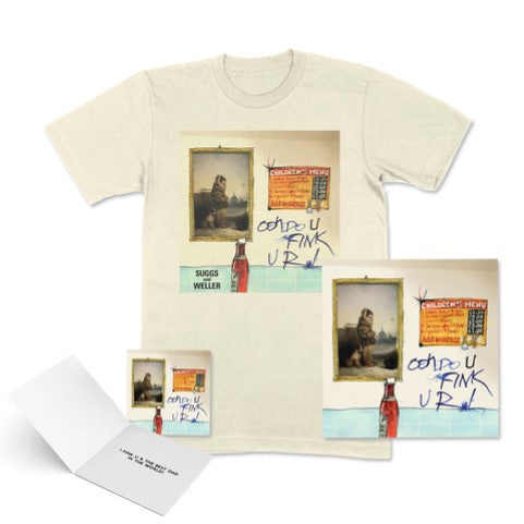 Ooh Do U Fink U R - T-Shirt & Card & Poster Bundle - Suggs Official Store product image