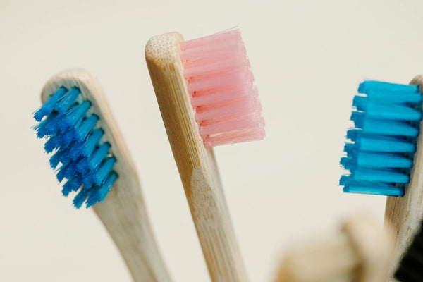 toothbrush bristles turning pink