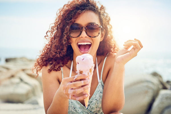 is it safe to eat ice cream after teeth whitening