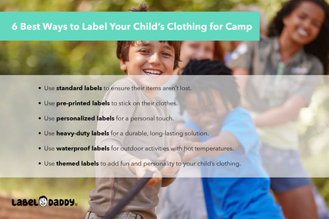 6 Best Ways to Label Your Child's Clothing for Camp