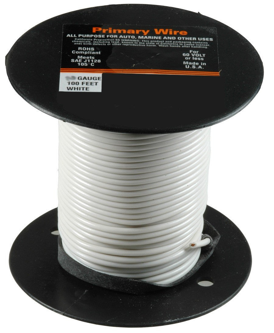 Automotive Primary Wire, 20 AWG, 100ft Spool