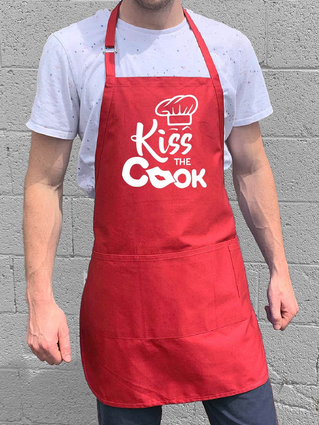 Kiss The Cook Apron Mens Apron 100 Cotton 