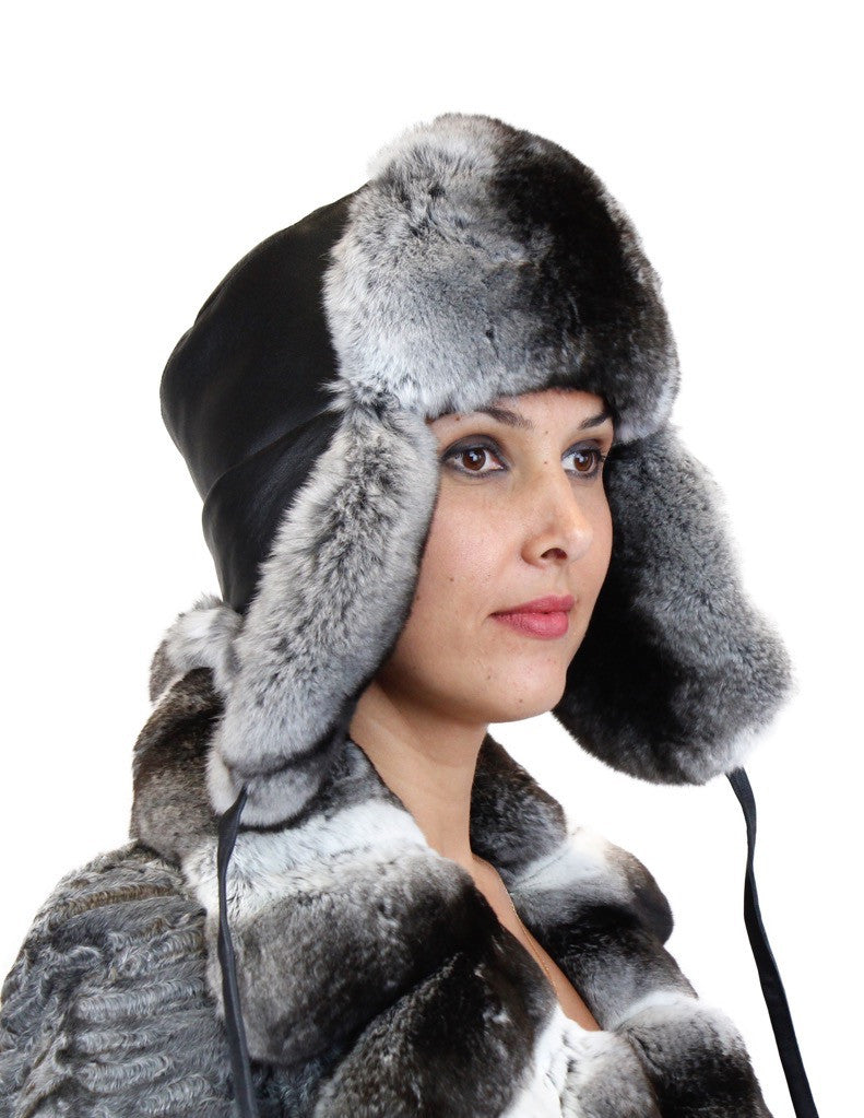 chinchilla fur hat