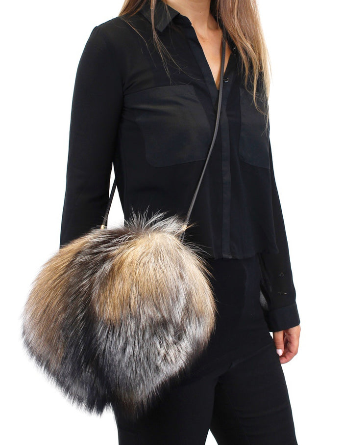 real fur bag