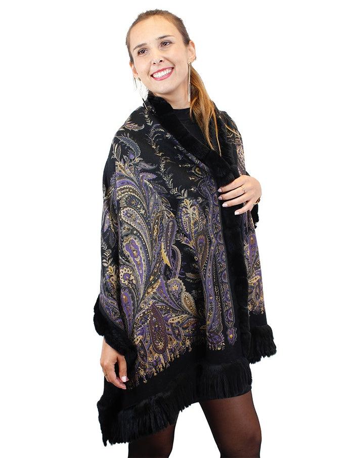 black cashmere wrap shawl