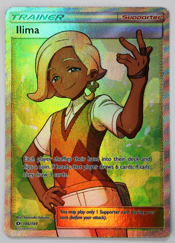 Full Art Ultra Rare Pokemon Sun /& Moon Ilima NM//M 146//149.