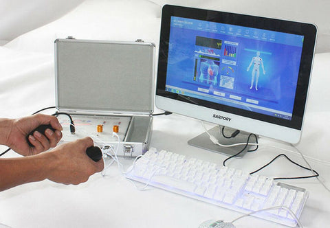 Quantum Analyzer with Acupuncture treatment and TENS massage