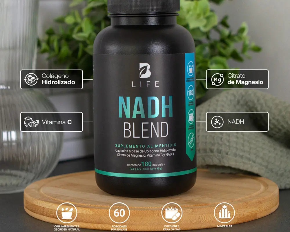 NADH Blend | NADH, Colágeno Hidrolizado y Vitamina C al mejor precio