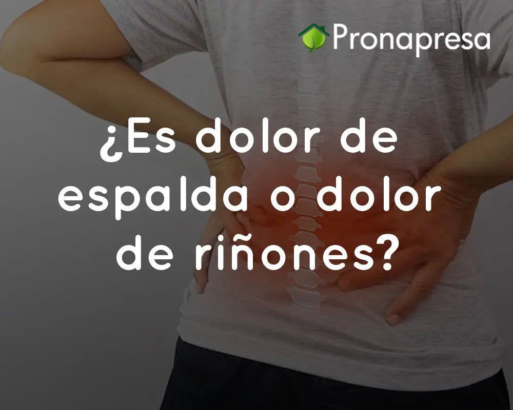 ¿Es dolor de espalda o dolor de riñones?