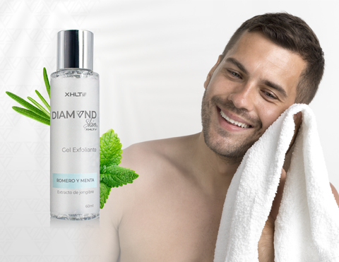 diamond skin Gel exfoliante con romero, menta y extracto de jengibre