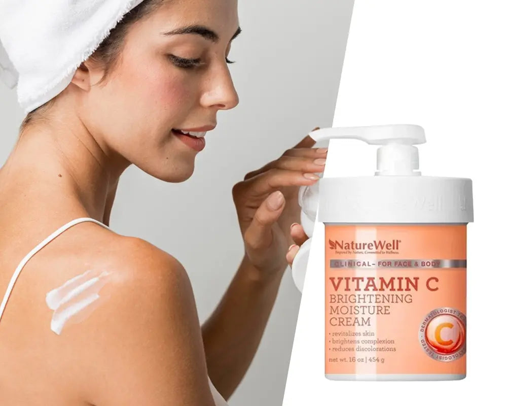 Crema Humectante Aclaradora con Vitamina C NatureWell para todo tipo de piel