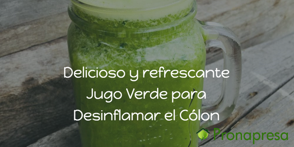 Delicious and refreshing Green Juice to reduce colon inflammation