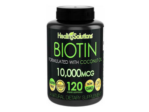 Biotin 10000 mcg 120 capsules versus coconut oil vitamin