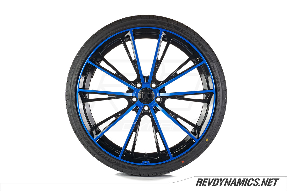 Asanti ABL-30 Wheel Powdercoated in Black, Stealth Blue, and Super Chrome