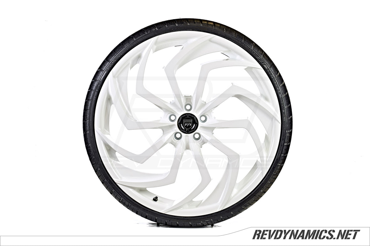 Lexani Shadow Wheel Powdercoated in Gloss White 