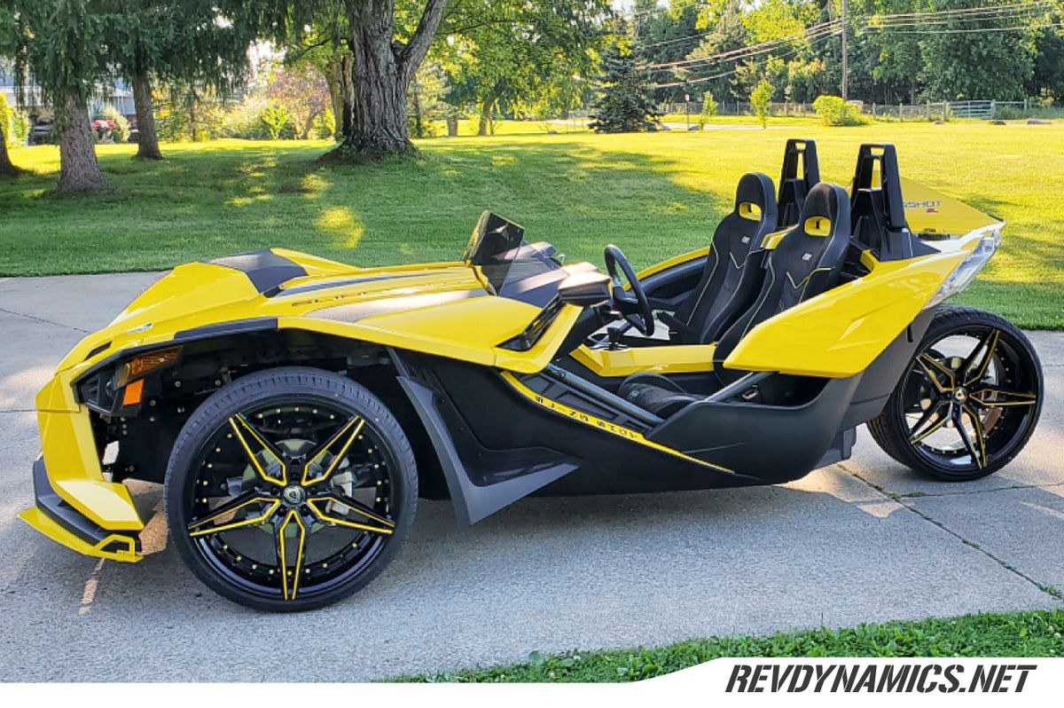 Polaris Slingshot Daytona with  Yellow Wheels