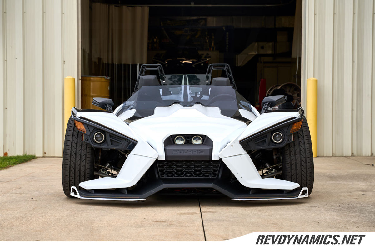 Front Shot of 2021 Polaris Slingshot S in White