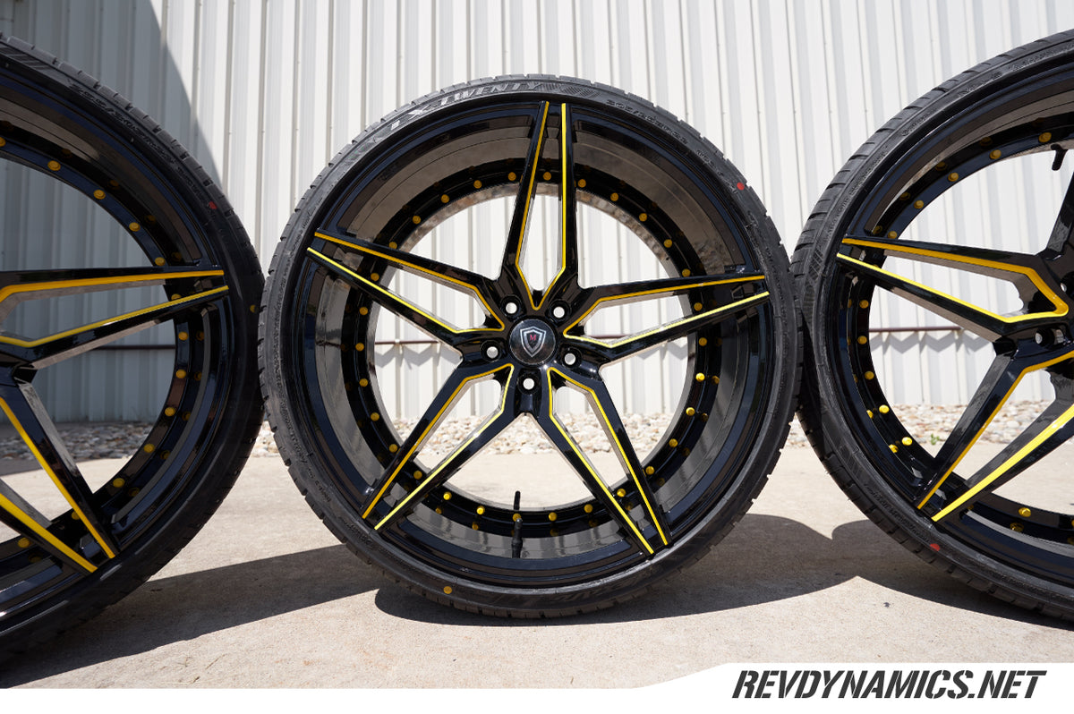 Powder coated Marquee Polaris Slingshot Wheels