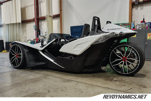 Polaris Slingshot S model on air ride suspension