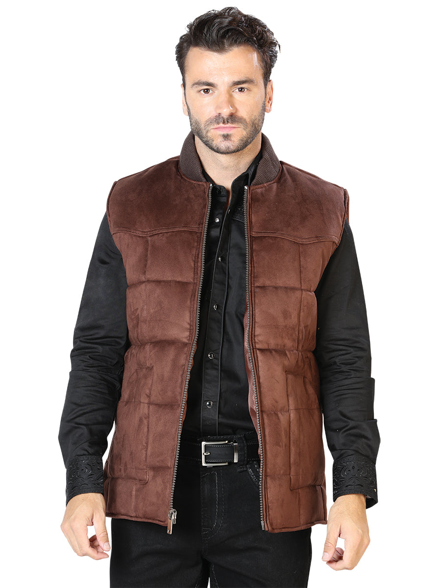 CHALECO ACOLCHADO HOMBRE BHROM MARRON