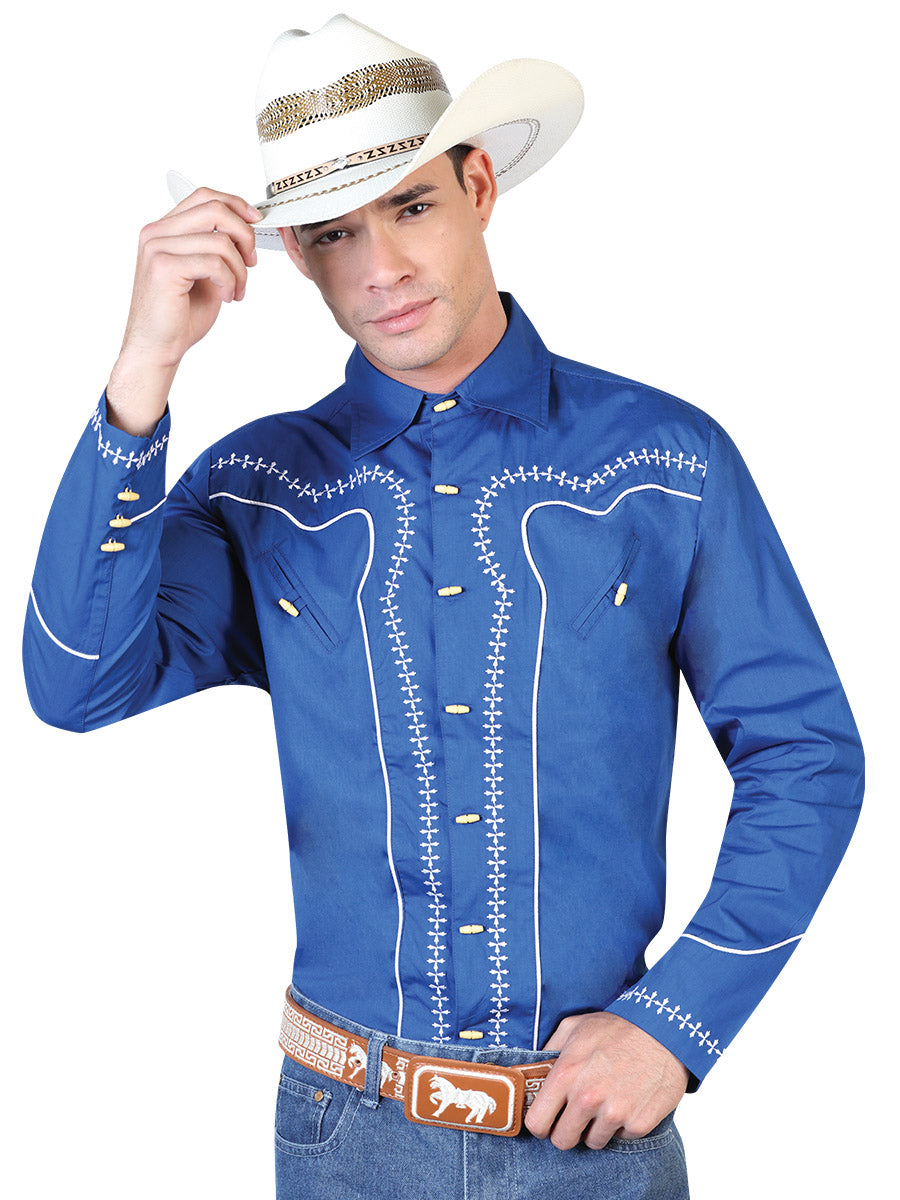 Long Sleeve Charro Cowboy Shirt - Western Shirt – Don Max