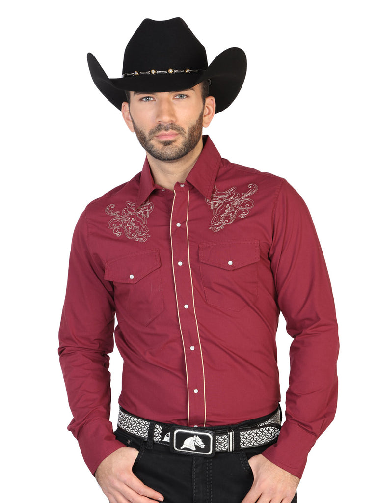 red denim shirt mens